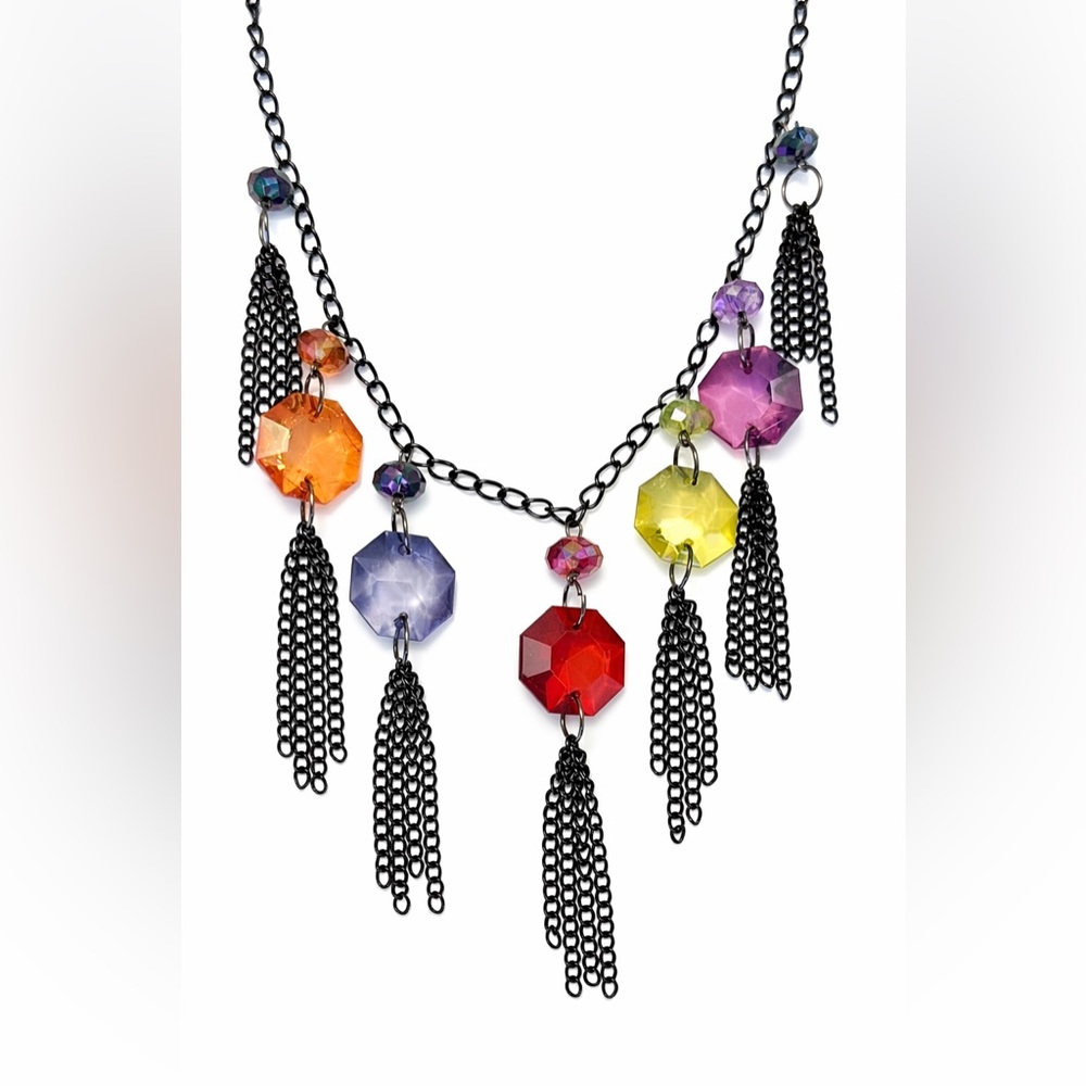 Carol Dauplaise Multicolor Statement Necklace - image 3